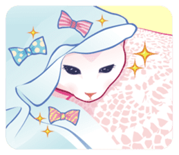 fashionable kawaii cat sticker #8761666