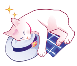 fashionable kawaii cat sticker #8761668