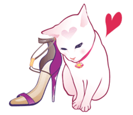 fashionable kawaii cat sticker #8761674