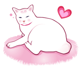 fashionable kawaii cat sticker #8761680