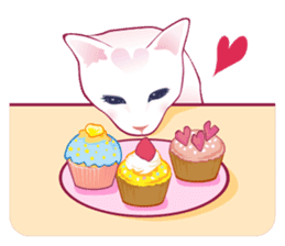 fashionable kawaii cat sticker #8761681