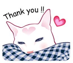 fashionable kawaii cat sticker #8761683