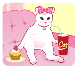 fashionable kawaii cat sticker #8761685