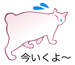 fashionable kawaii cat sticker #8761687