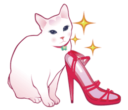 fashionable kawaii cat sticker #8761690