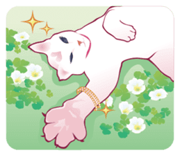 fashionable kawaii cat sticker #8761693