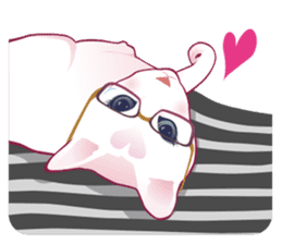 fashionable kawaii cat sticker #8761694