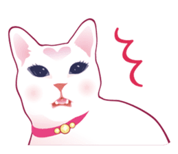fashionable kawaii cat sticker #8761695