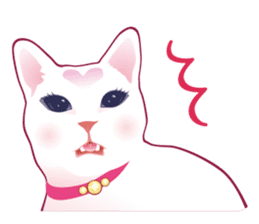 fashionable kawaii cat sticker #8761695