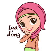  Hijab  Girl Nadia by AMSTICKERS sticker  8761744