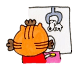 Everyday housewife cat sticker #8762412