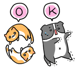 Daily life of dogs and cats sticker #8762498