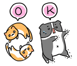 Daily life of dogs and cats sticker #8762498