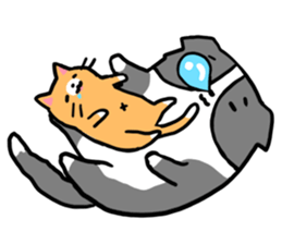 Daily life of dogs and cats sticker #8762509