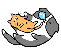 Daily life of dogs and cats sticker #8762509