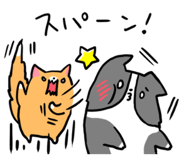 Daily life of dogs and cats sticker #8762511