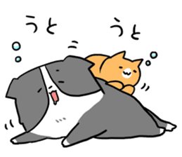 Daily life of dogs and cats sticker #8762536