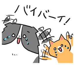 Daily life of dogs and cats sticker #8762537