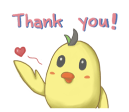 Chubby Quill Chicken and His Friend 2 sticker #8762781