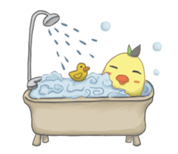 Chubby Quill Chicken and His Friend 2 sticker #8762793