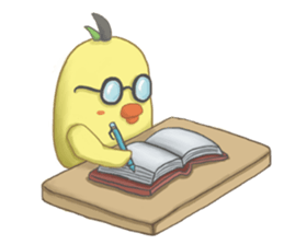 Chubby Quill Chicken and His Friend 2 sticker #8762795