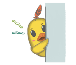 Chubby Quill Chicken and His Friend 2 sticker #8762798