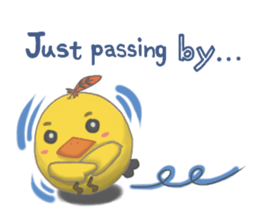 Chubby Quill Chicken and His Friend 2 sticker #8762813