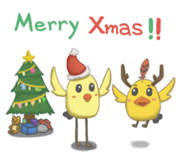 Chubby Quill Chicken and His Friend 2 sticker #8762817