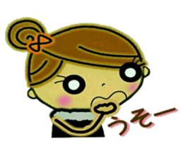 It shines, girl 1 sticker #8762839