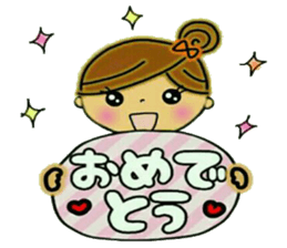 It shines, girl 1 sticker #8762850