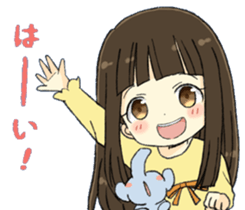 animal&girl sticker sticker #8762913