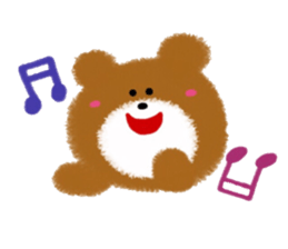 Colorful Teddy bear sticker #8763058