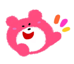 Colorful Teddy bear sticker #8763061