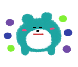 Colorful Teddy bear sticker #8763065