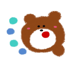 Colorful Teddy bear sticker #8763070