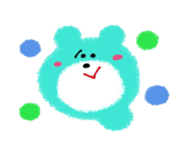 Colorful Teddy bear sticker #8763071