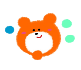 Colorful Teddy bear sticker #8763076