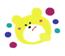 Colorful Teddy bear sticker #8763077