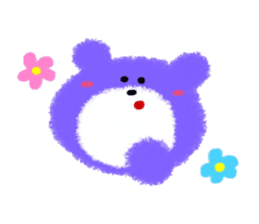 Colorful Teddy bear sticker #8763079