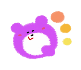 Colorful Teddy bear sticker #8763093