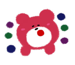 Colorful Teddy bear sticker #8763094
