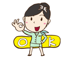 GreenAir Flight Attendant sticker #8763218