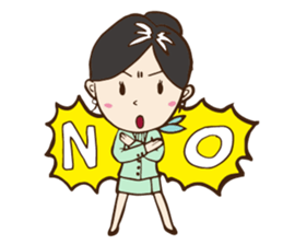 GreenAir Flight Attendant sticker #8763219