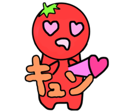 Picocyan work hard tomatoes sticker #8763388