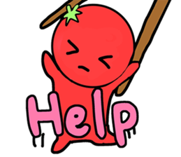 Picocyan work hard tomatoes sticker #8763401