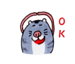 Heartwarming Djungarian hamster sticker #8764153