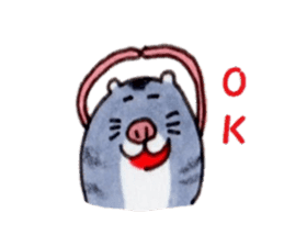 Heartwarming Djungarian hamster sticker #8764153