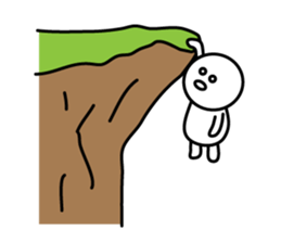 On the brink of a cliff!! sticker #8764627