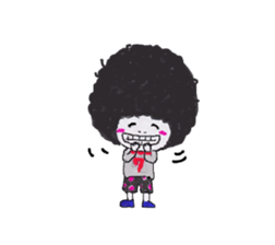 Daily life of Afuro sticker #8764660