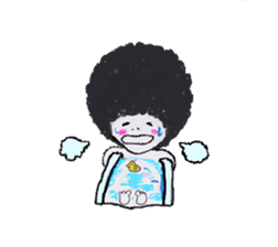 Daily life of Afuro sticker #8764666